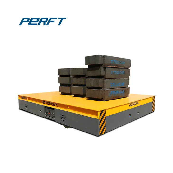Industrial Trackless Transfer Cart For Cement Floor